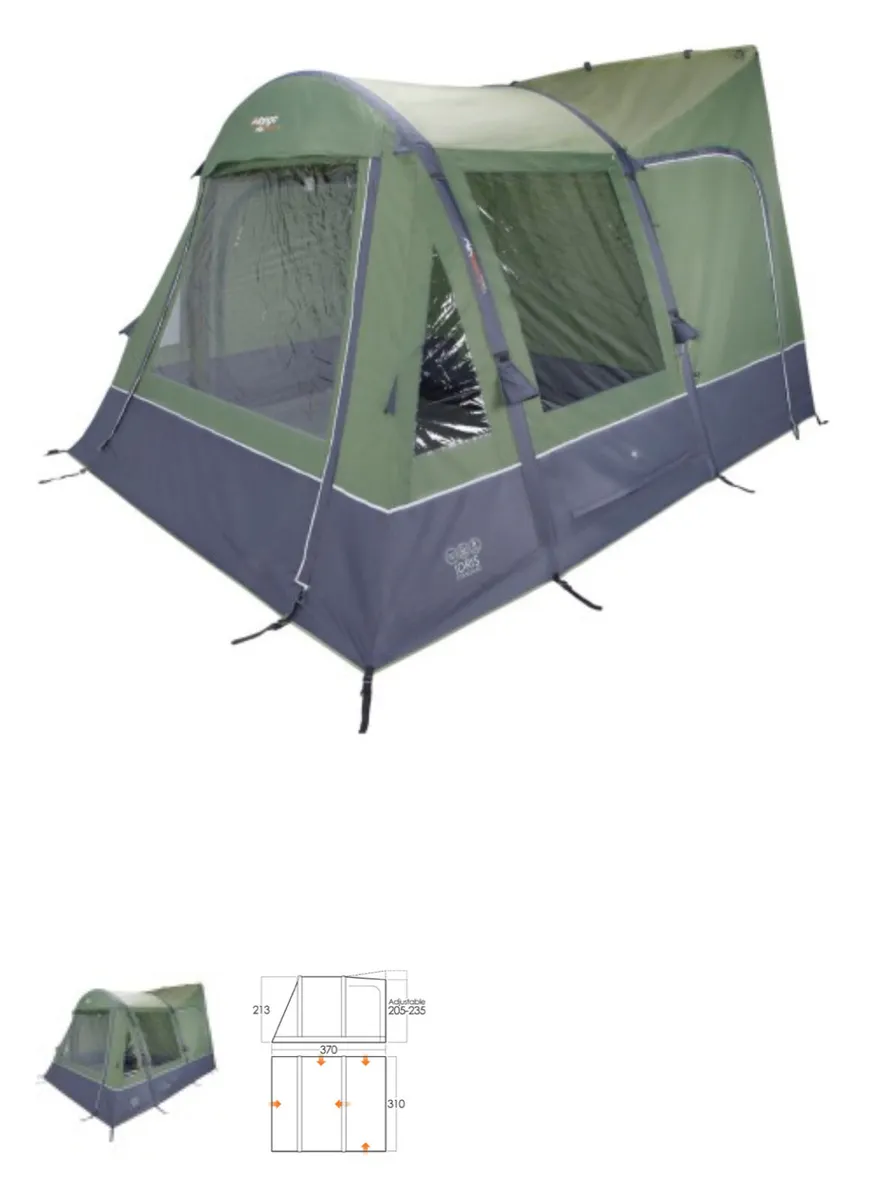 Vango idris drive away air beam tent - Image 3