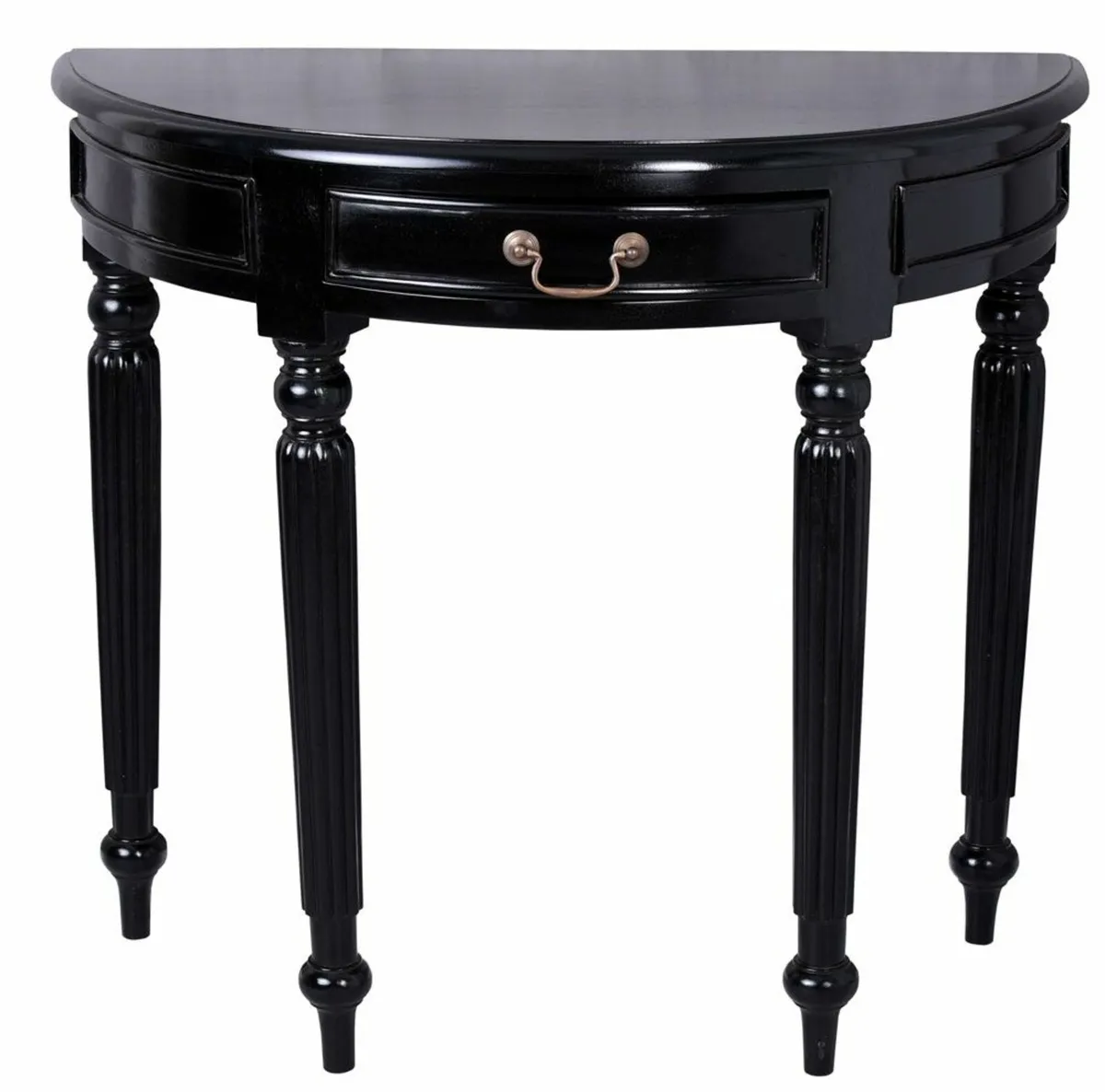Solid Mahogany Console Table half moon - Image 1