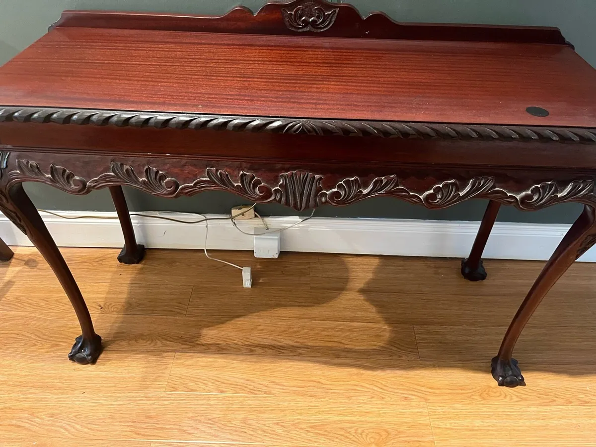 Antique Mahogany Reception or Hallway Table - Image 3