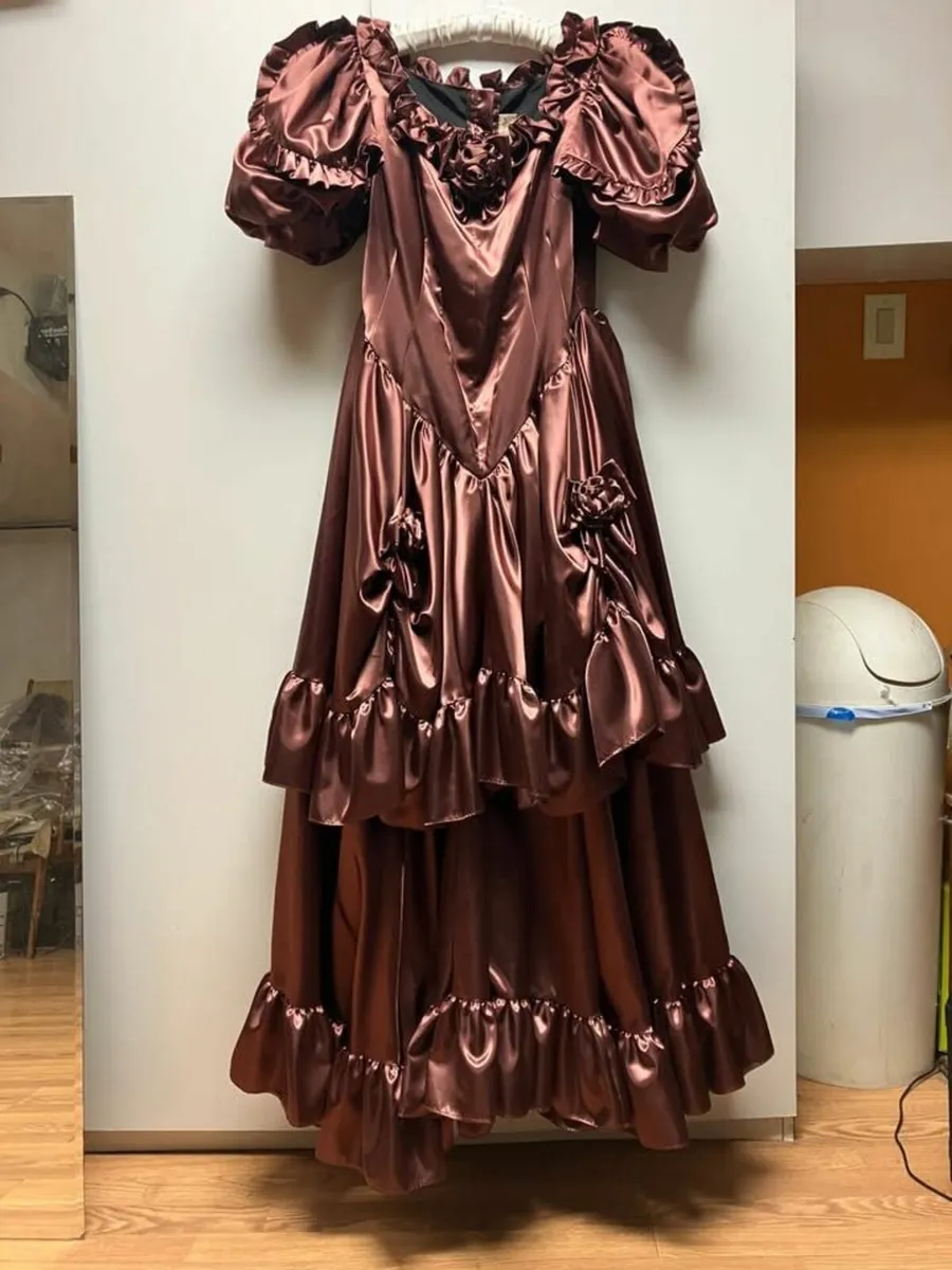 Magnolia Victorian Satin Ball Gown - Image 1