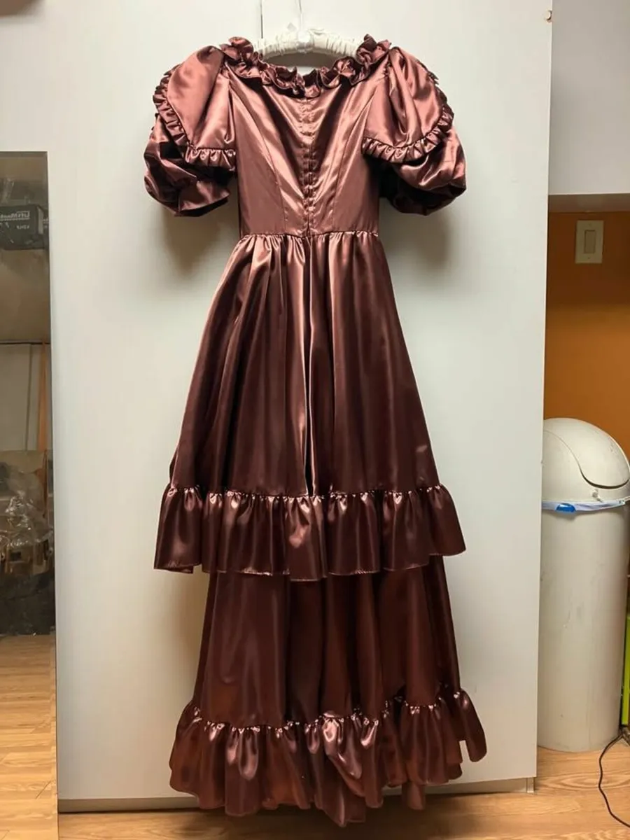 Magnolia Victorian Satin Ball Gown - Image 3
