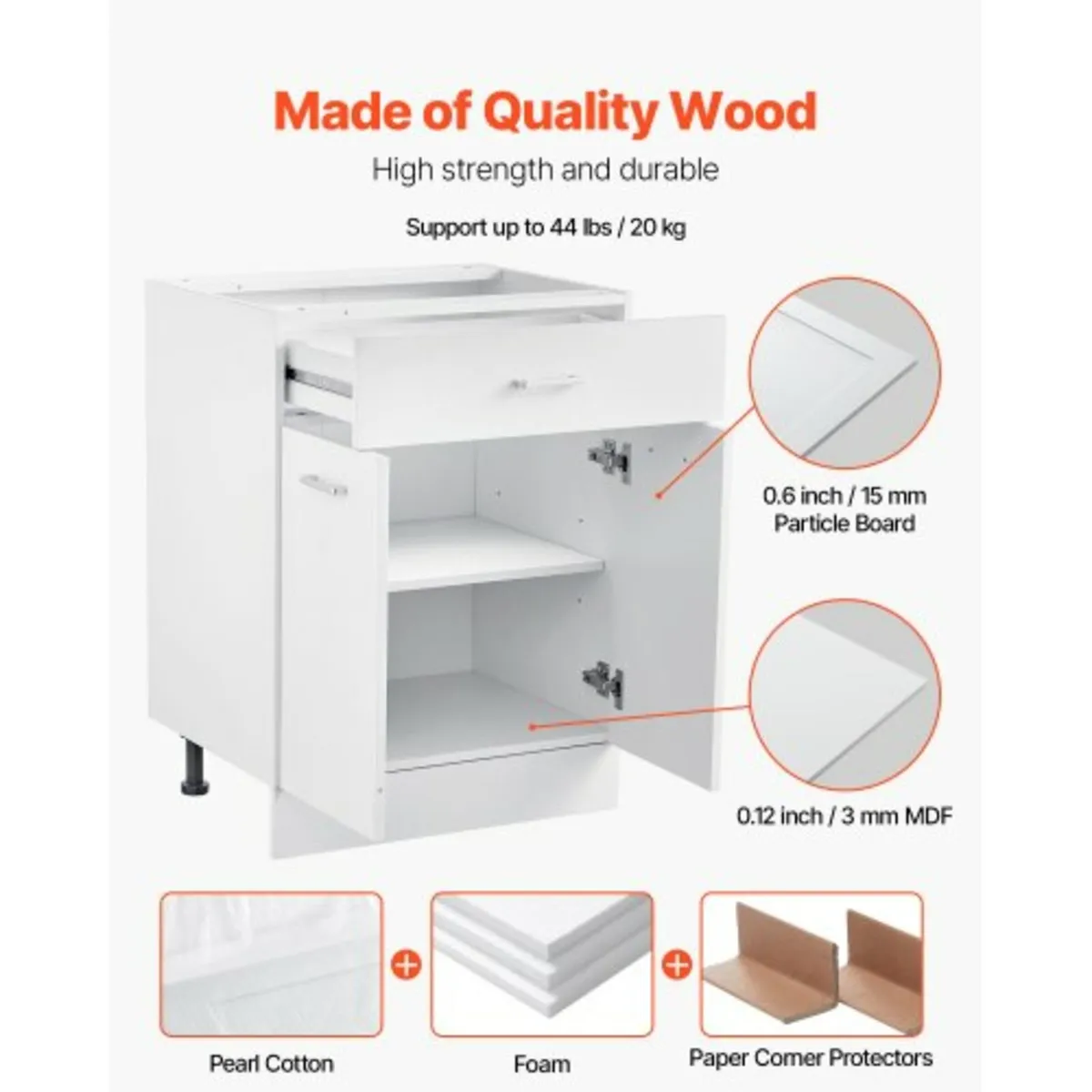 Shaker Base Cabinet 24" W x 19" D x 32" H Ready to - Image 3