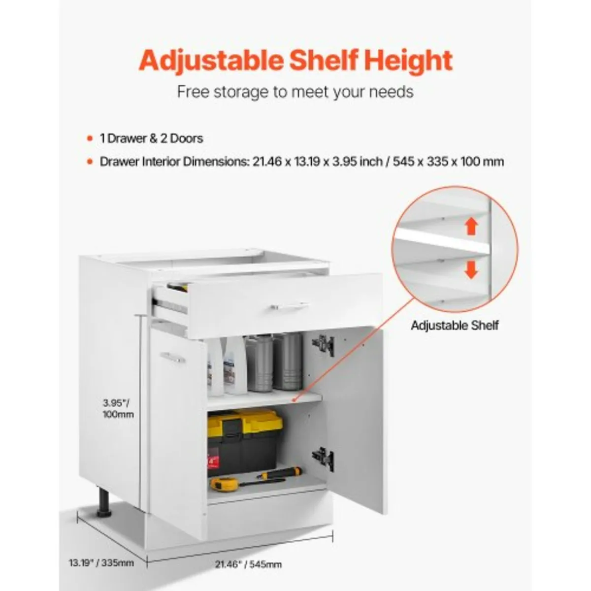 Shaker Base Cabinet 24" W x 19" D x 32" H Ready to - Image 4