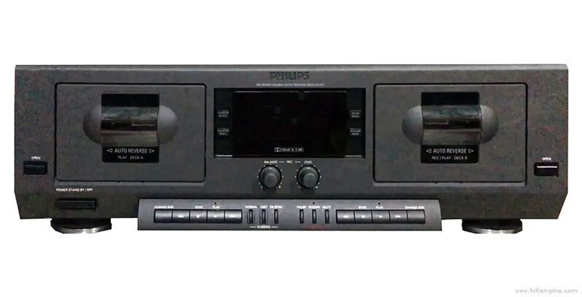 AMAZING VINTAGE - Philips Tape Double Deck Fc-911- Hifi Dolby 900 Series Vintage Super Top - Image 2
