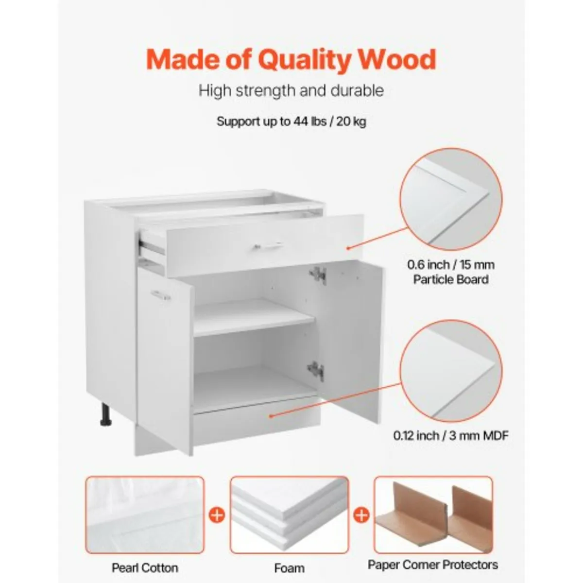 Shaker Base Cabinet 31" W x 19" D x 32" H Ready to - Image 3