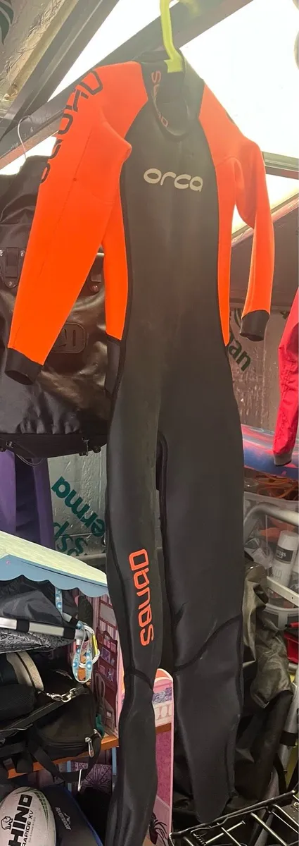 Kids orca squad size 8 open water wetsuit - Image 4