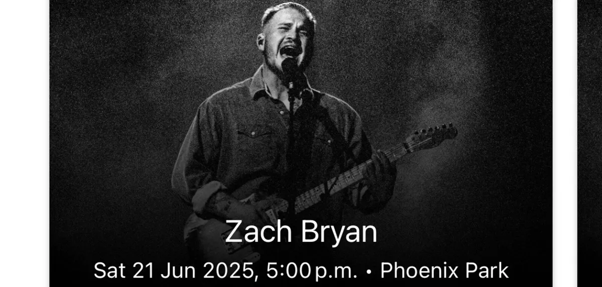 Zach Bryan ticket for Saturday 21st of June