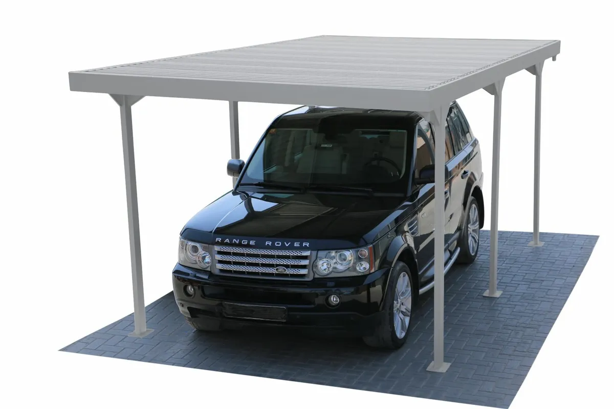 Palladium 10x17 Steel Car Port Shelter. - Image 1