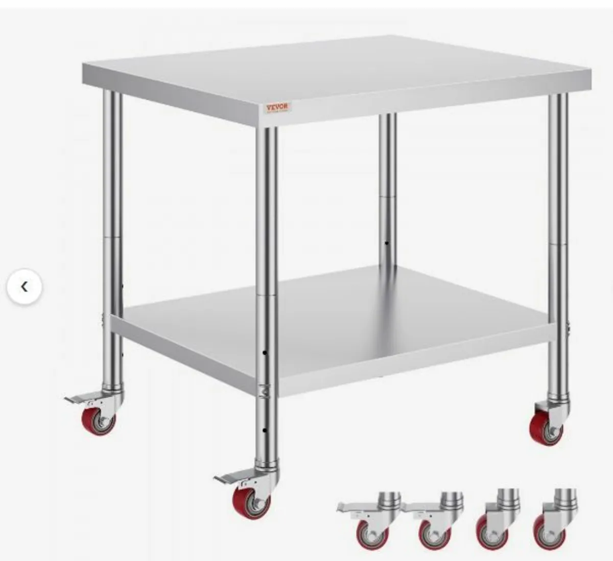 Stainless Steel Catering Work Table 30x36 Inch - Image 1