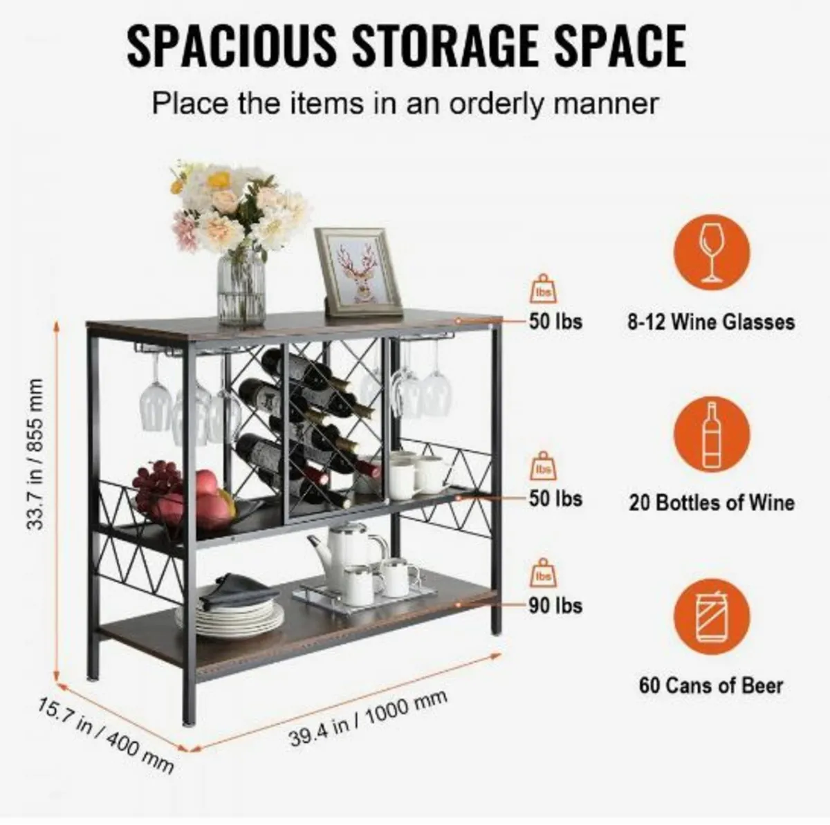 40 Inch Industrial Bar Cabine - Image 4