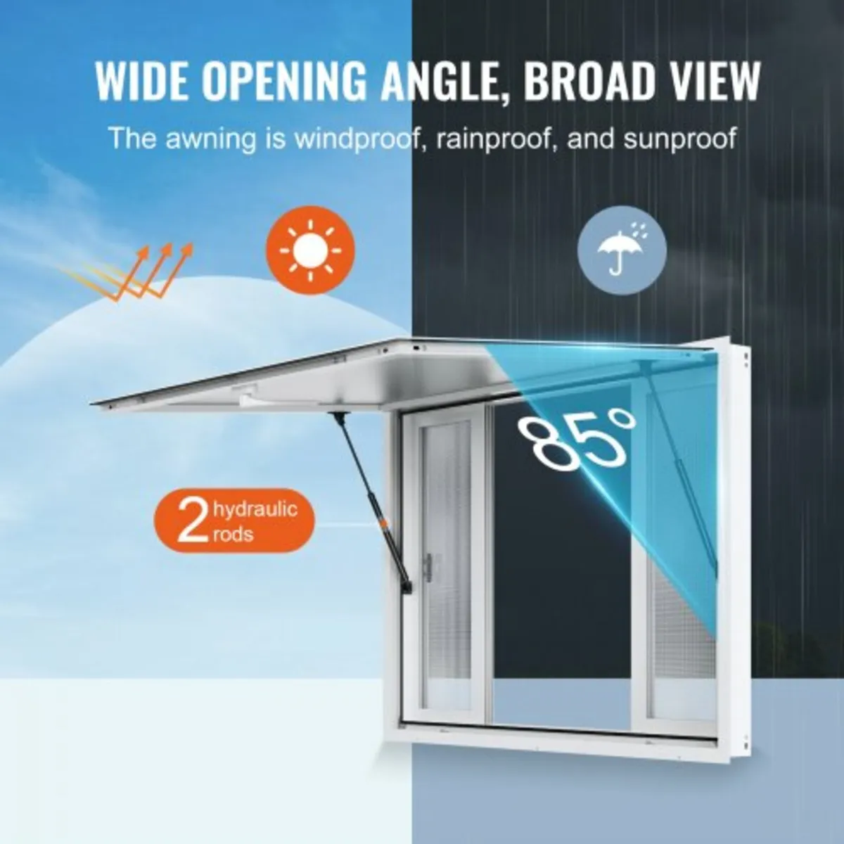 48"L x 36"W Concession Stand Serving Window Food T - Image 2