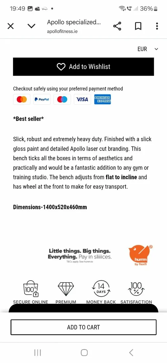 Weight bench - Image 1