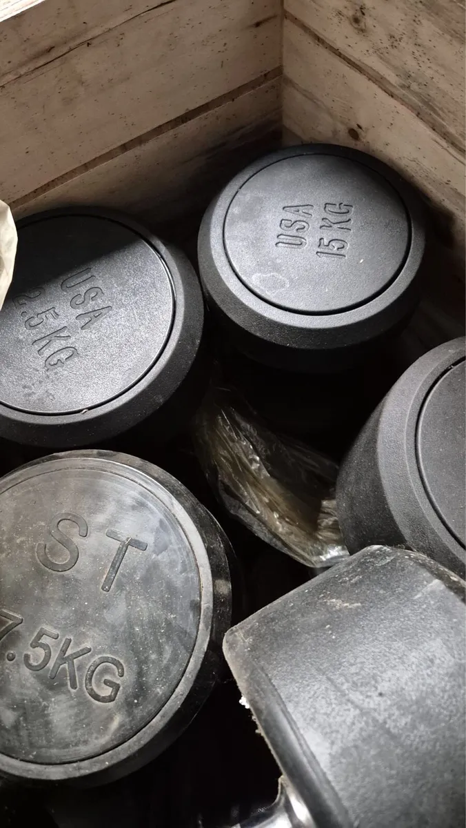 NEW RUBBER DUMBBELLS - Image 2