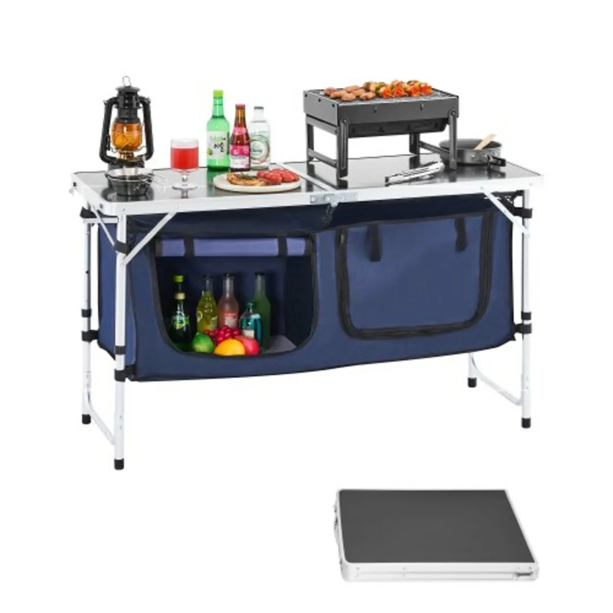 Camping Kitchen Table Folding Portable Cook Statio - Image 1