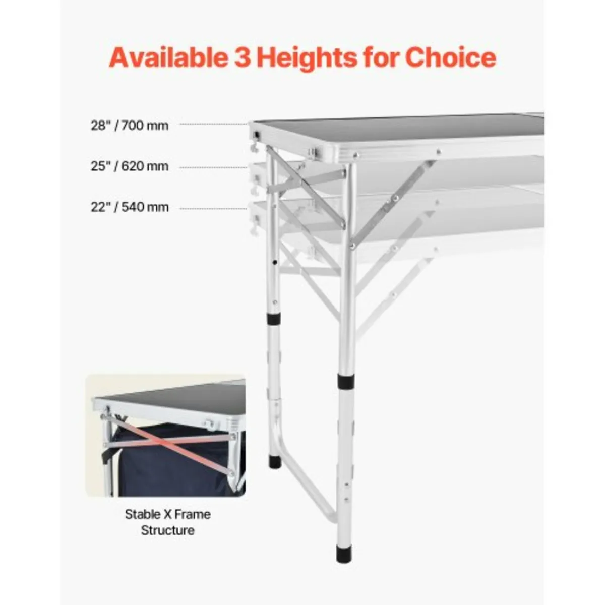 Camping Kitchen Table Folding Portable Cook Statio - Image 4