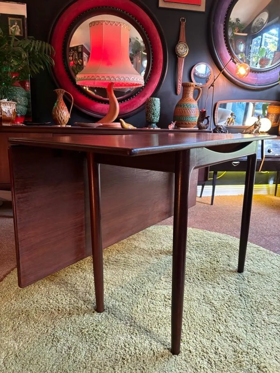 Mid Century Drop Leaf Dining Table - Image 1
