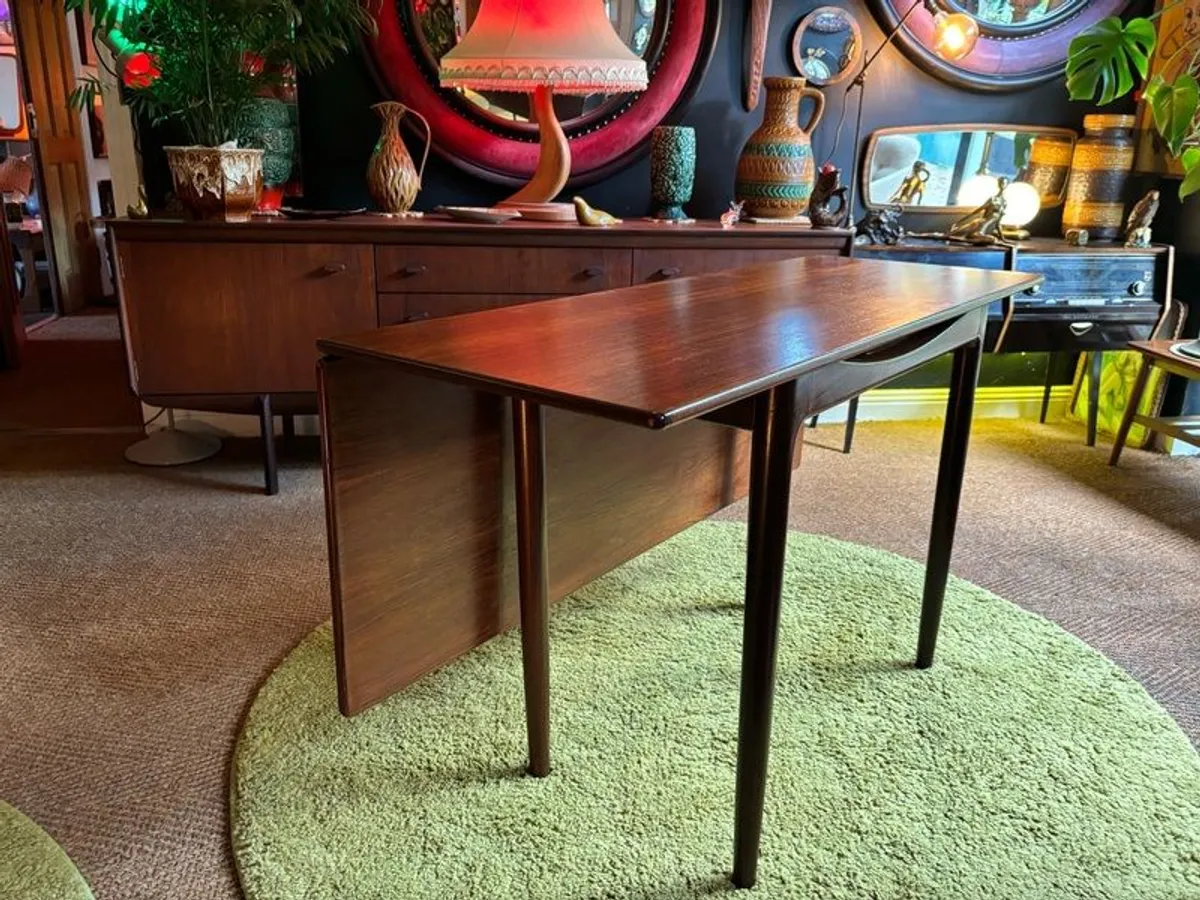 Mid Century Drop Leaf Dining Table - Image 2