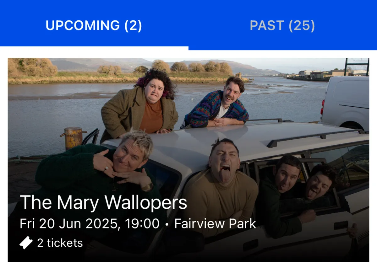 2 x Mary Wallopers Tickets 20 June