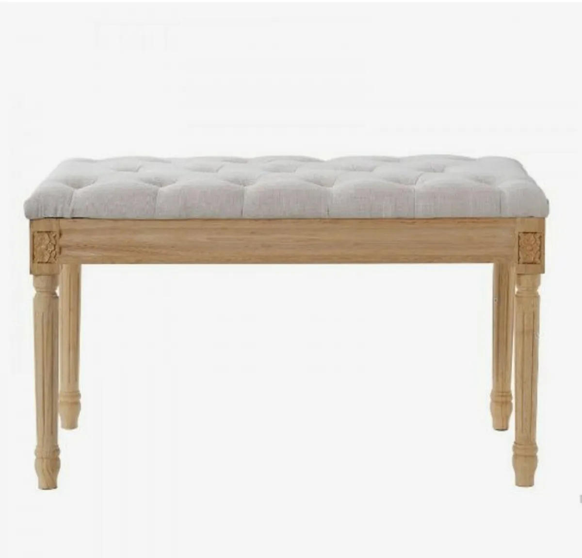 Upholstered Bench, 16"W Ottoman Bench - Image 2
