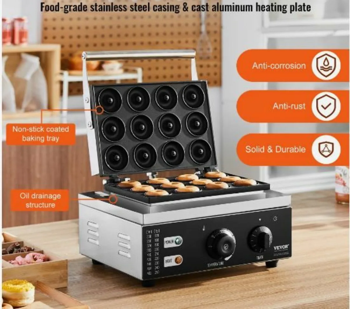 Electric Donut Maker, 1550W - Image 2