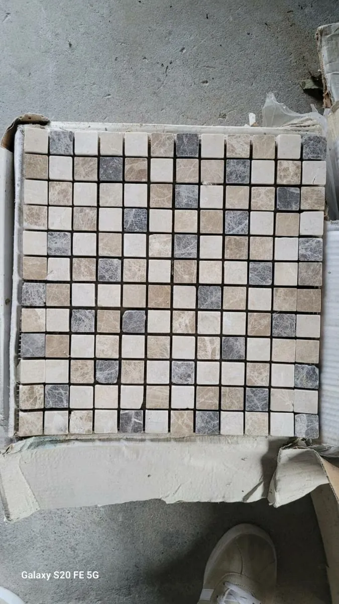 Sheet mosaic stone tiles - Image 1