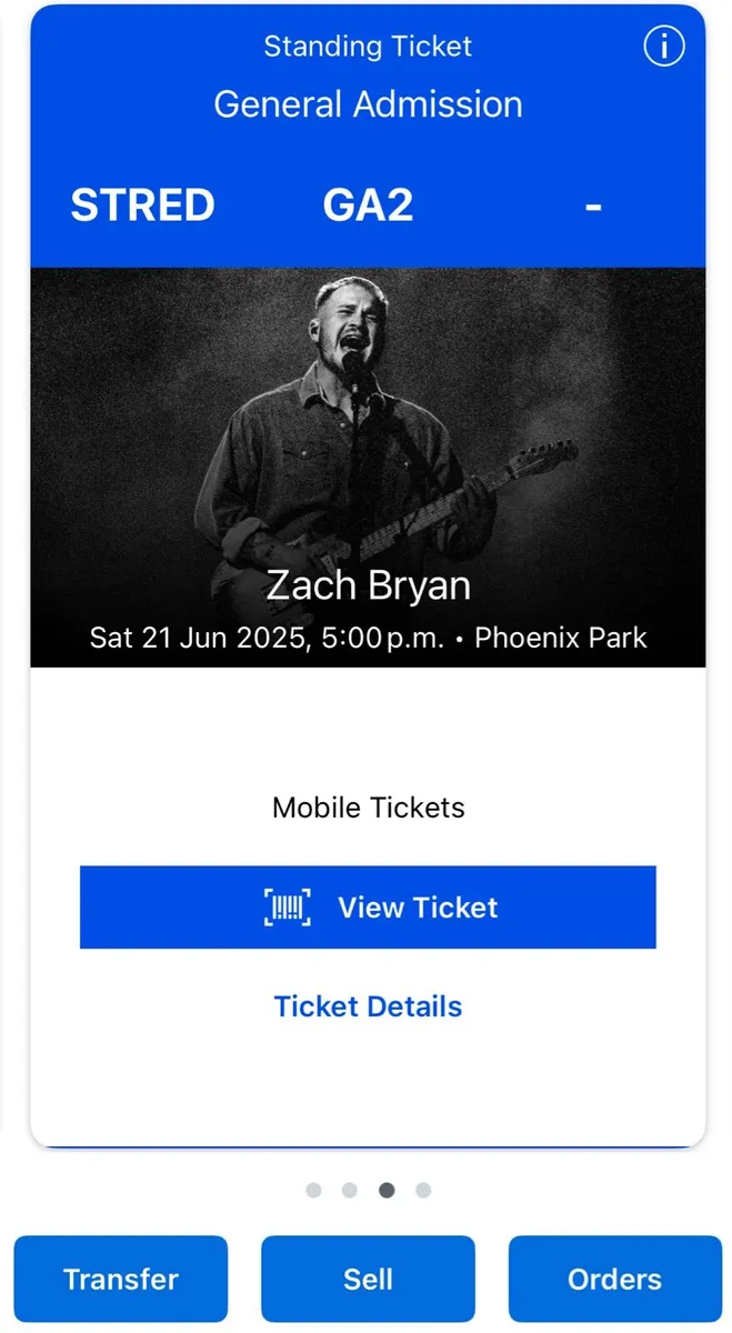 x3 Zach Bryan tickets