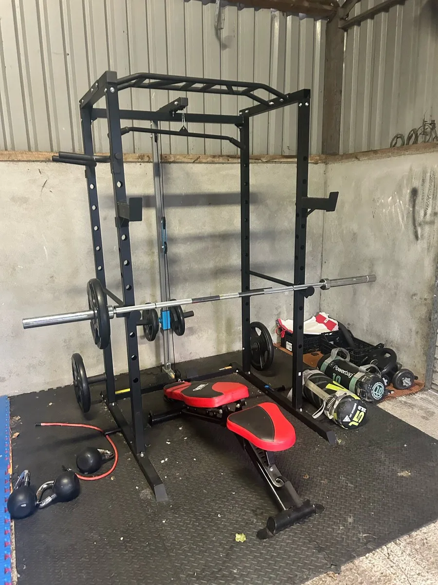 Free standing weights rack and weights - Image 1