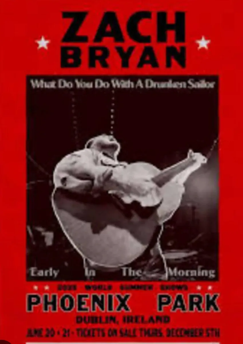 Zach Bryan Tickets x 2 - Sunday 22nd