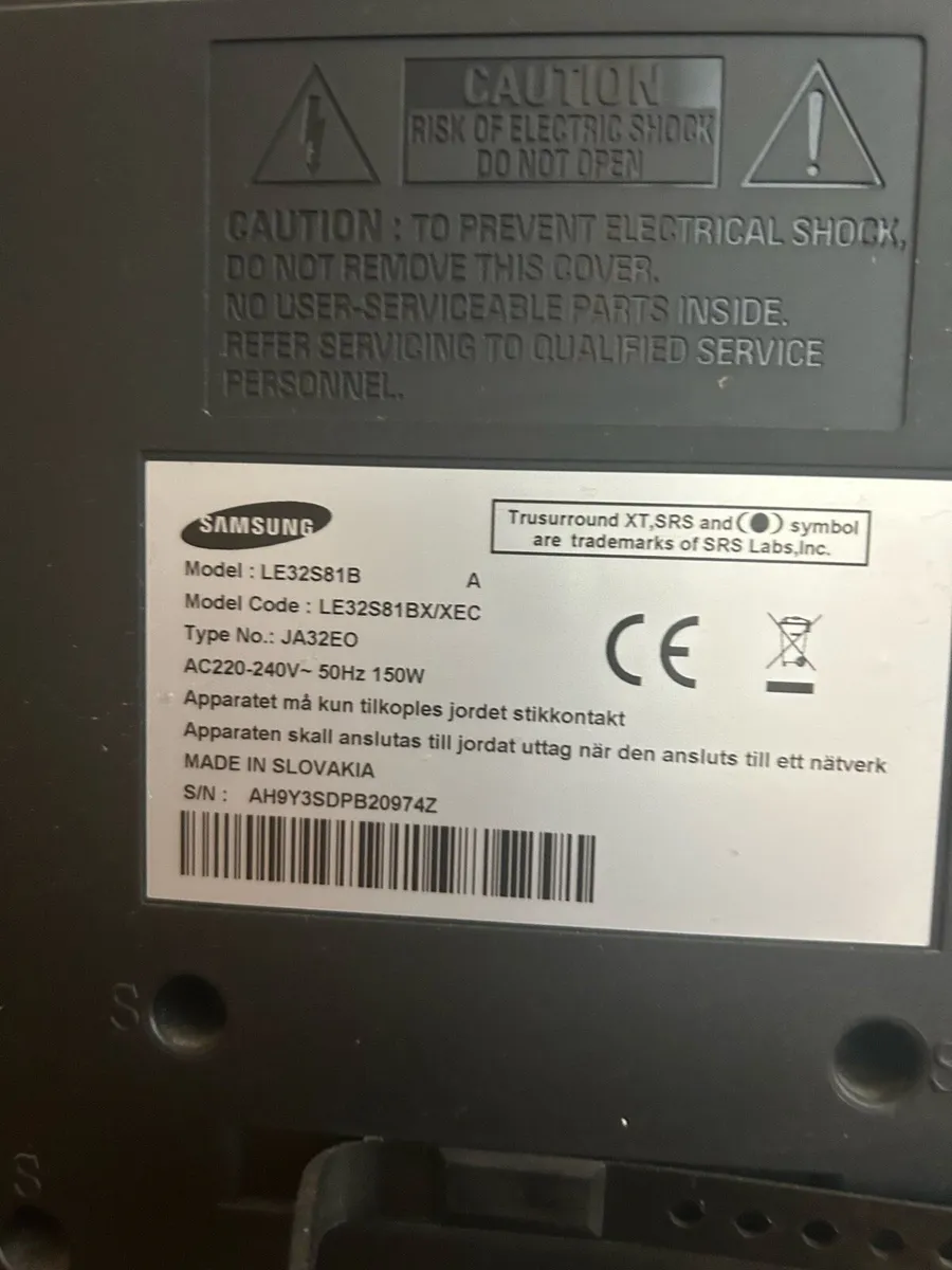 Samsung 32” HD - 2 HDMI inputs - Image 2