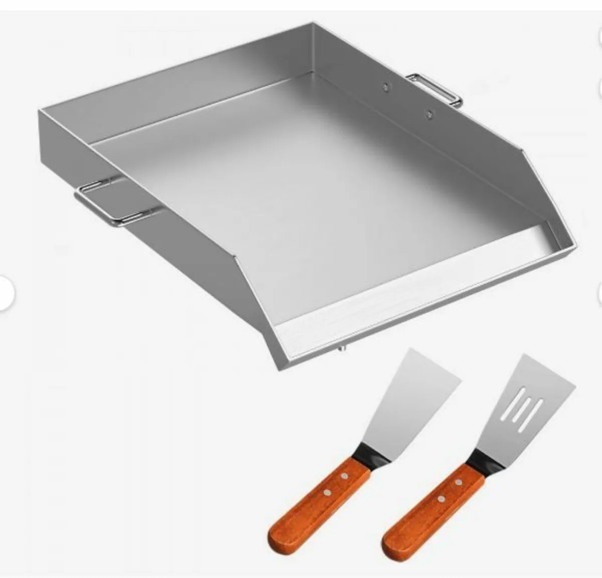 Square Grill Plate 16 x 18 Inch Stainless - Image 1