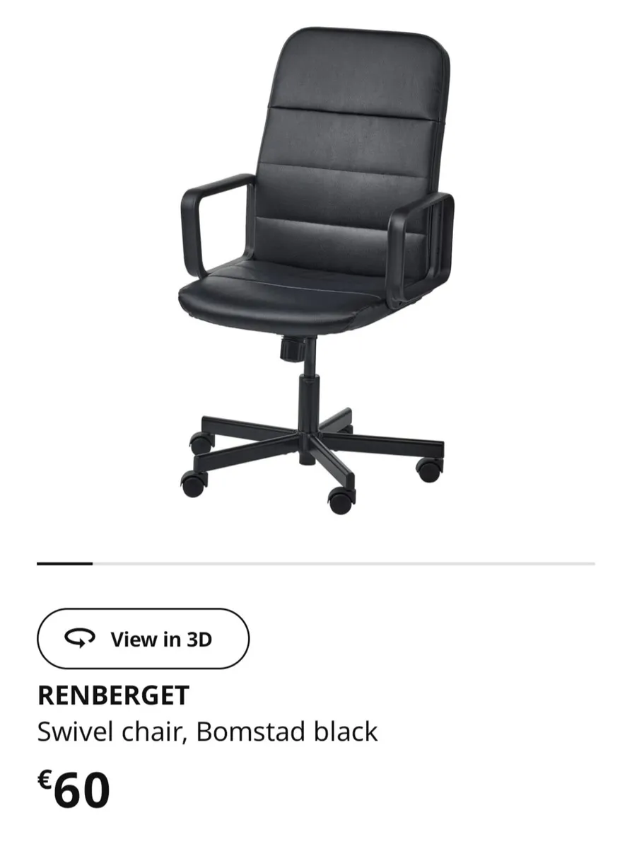 Office chair (brand new) RENBERGET - Image 2