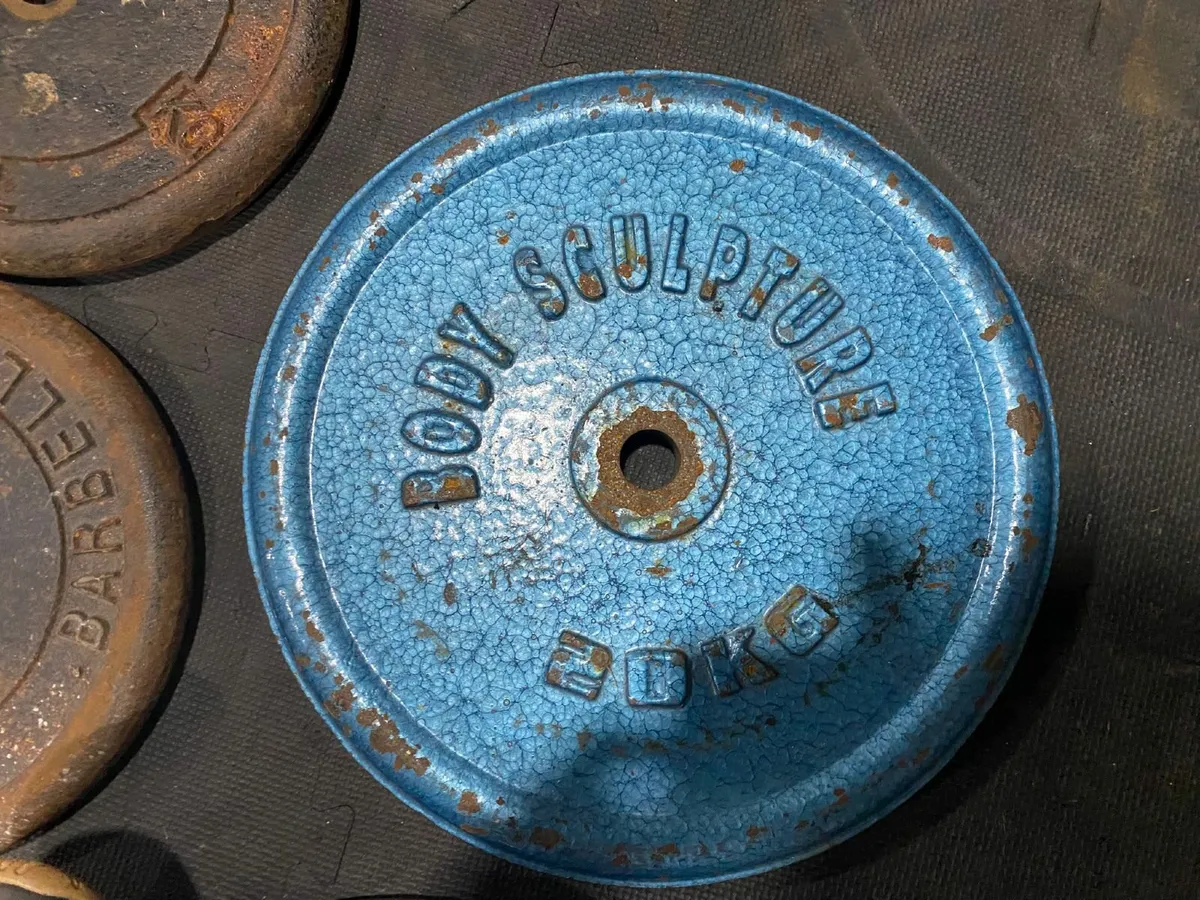 Full Vintage Weight Plate Set – York, Weider, Body - Image 3
