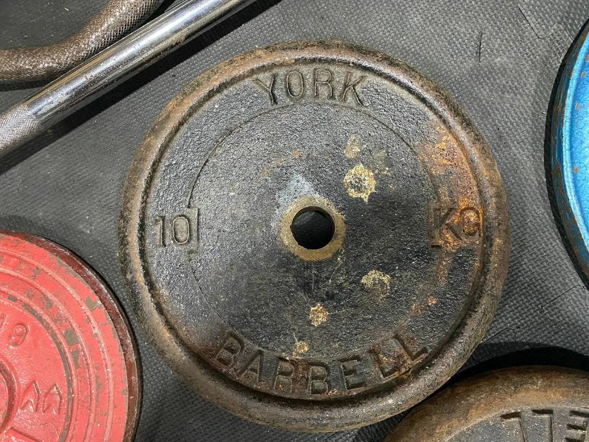 Full Vintage Weight Plate Set – York, Weider, Body - Image 4