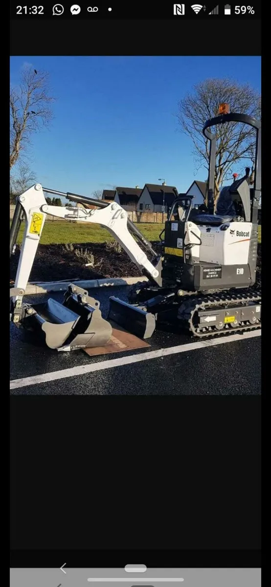 Micro digger and 2 and a half ton digger for hire - Image 1