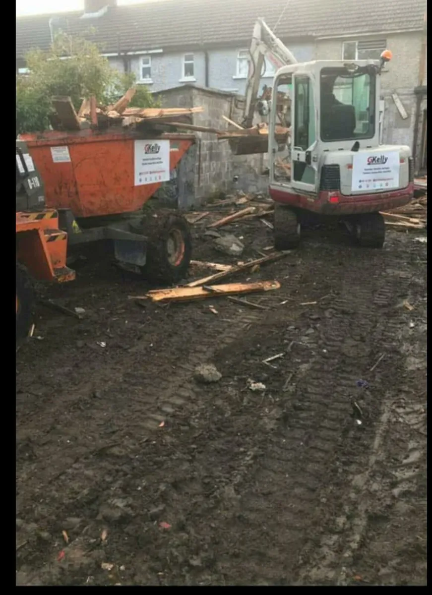 Micro digger and 2 and a half ton digger for hire - Image 2