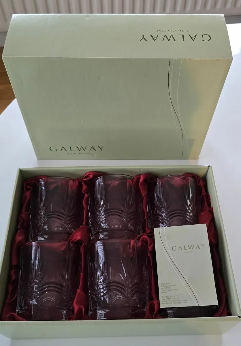Galway Crystal Whiskey Glasses - set of 6 - Image 3