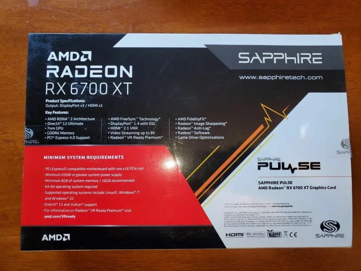 SAPPHIRE PULSE Radeon RX 6700 XT 12GB GDDR6 - Image 2