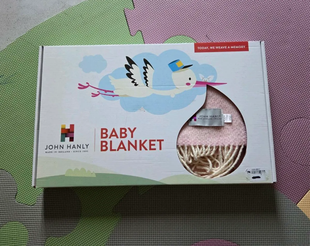 Brand-New John Hanly Baby Blanket Wool + Cashmere - Image 1