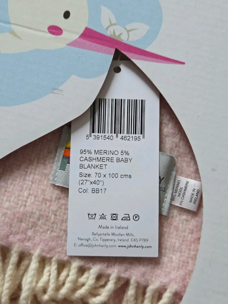 Brand-New John Hanly Baby Blanket Wool + Cashmere - Image 4