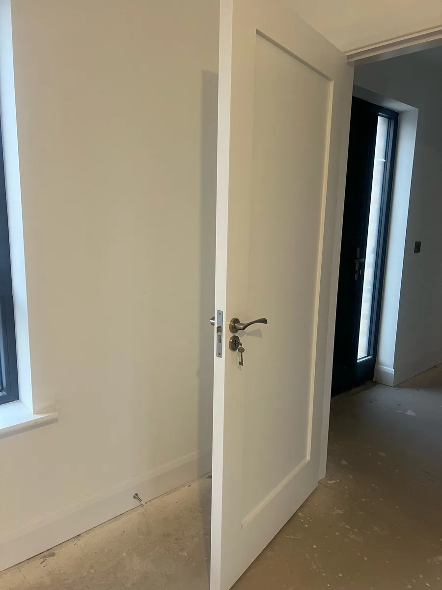2 Deanta White Primed Door - Solid - Image 2