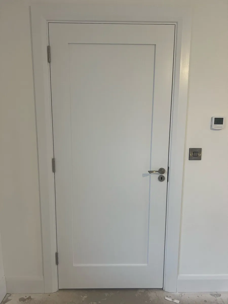 2 Deanta White Primed Door - Solid - Image 4