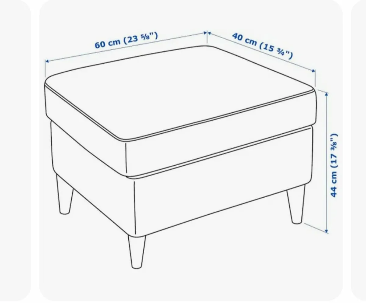 Classic IKEA Yellow Chair & Footstool - Image 3