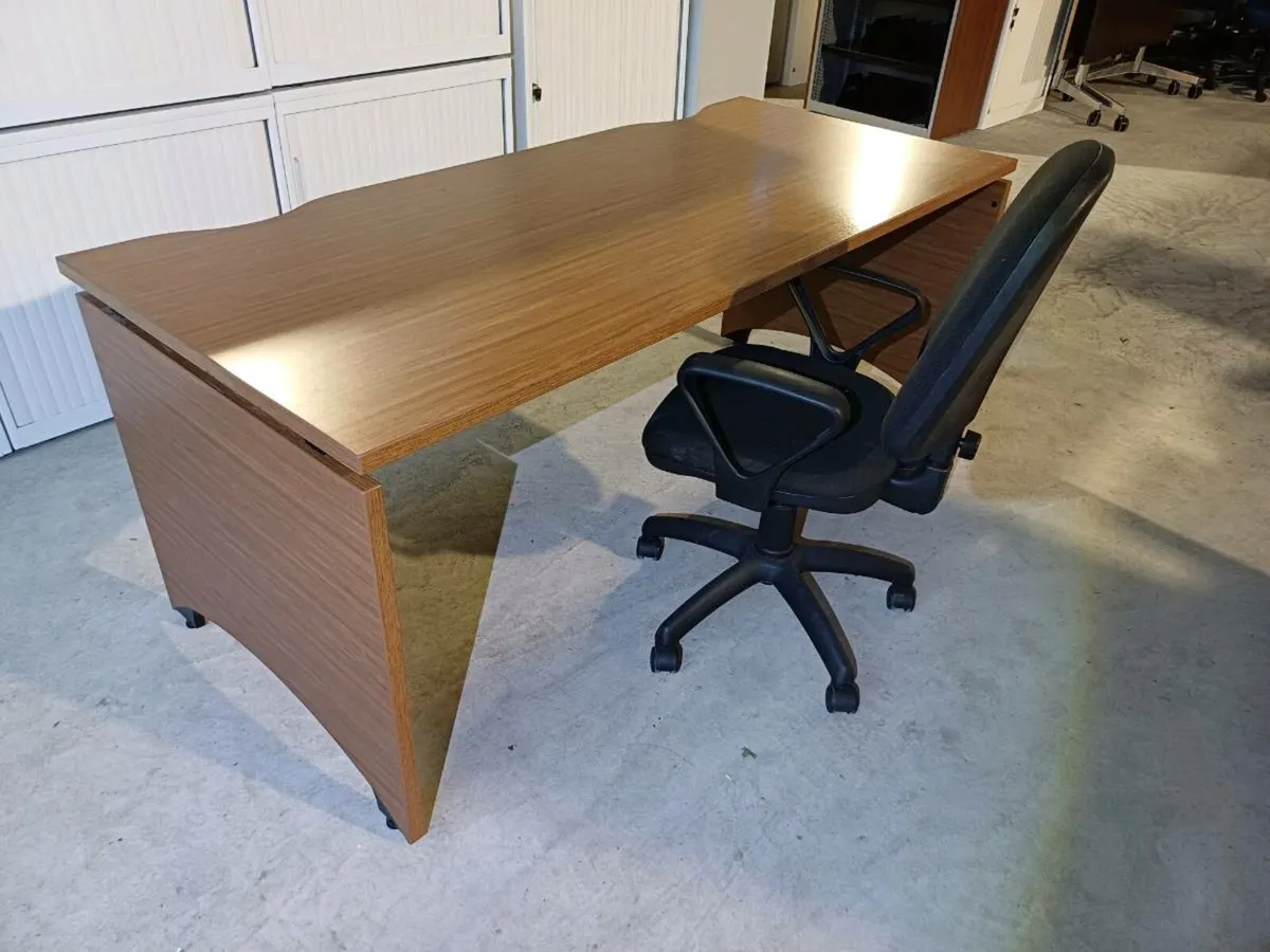 Dark Walnut Office Desks - Image 1
