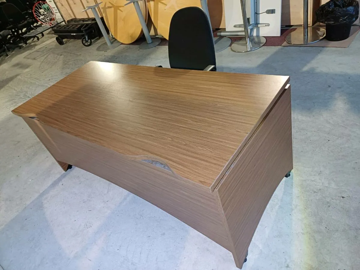 Dark Walnut Office Desks - Image 3