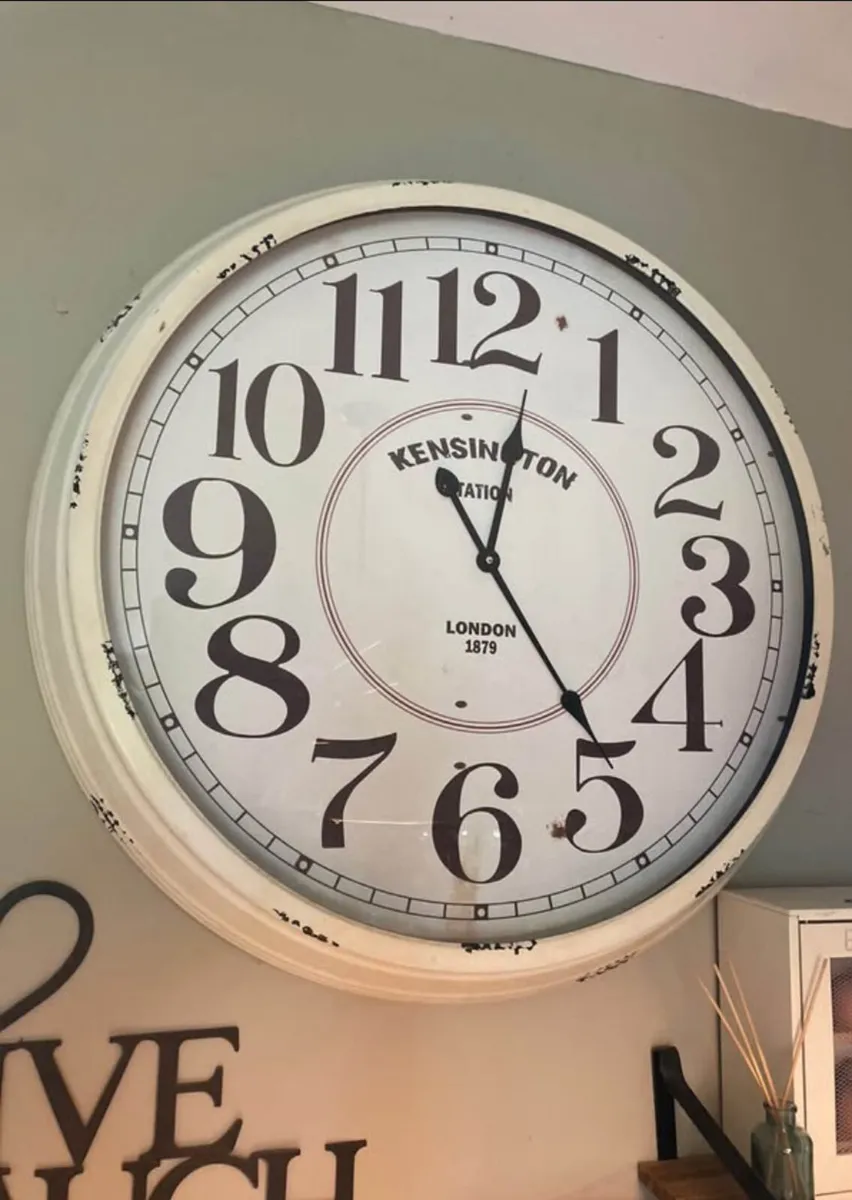 Large Retro Clock
