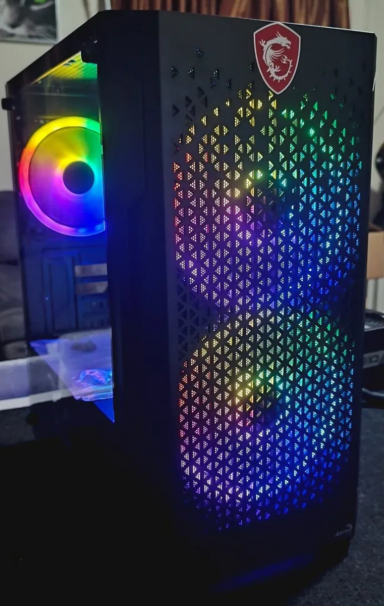Aerocool Trinity Mini V2 PC Case with 3 RGB fans - Image 1