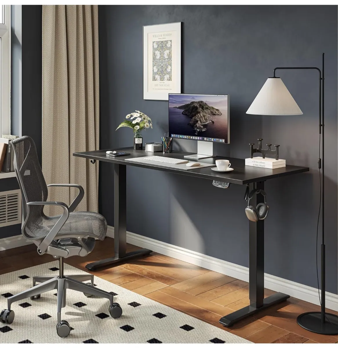 Electric Standing Desk, 100 x 60 cm Height Adjusta - Image 1