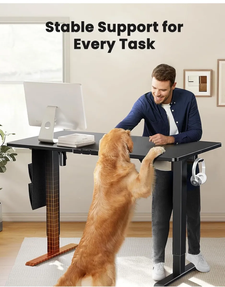 Electric Standing Desk, 100 x 60 cm Height Adjusta - Image 4