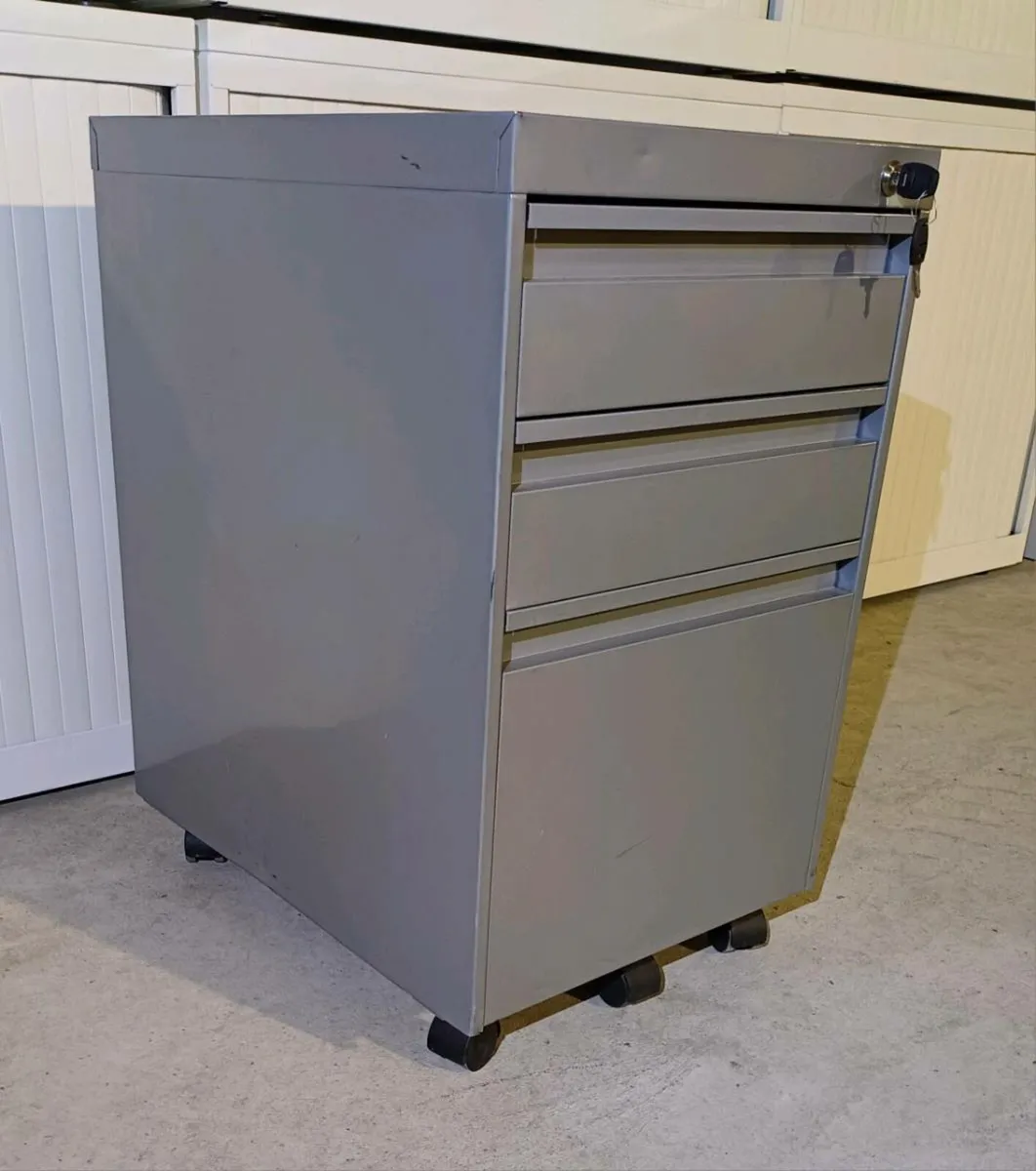 Dark Grey Steel Pedestals Lockers - Image 2
