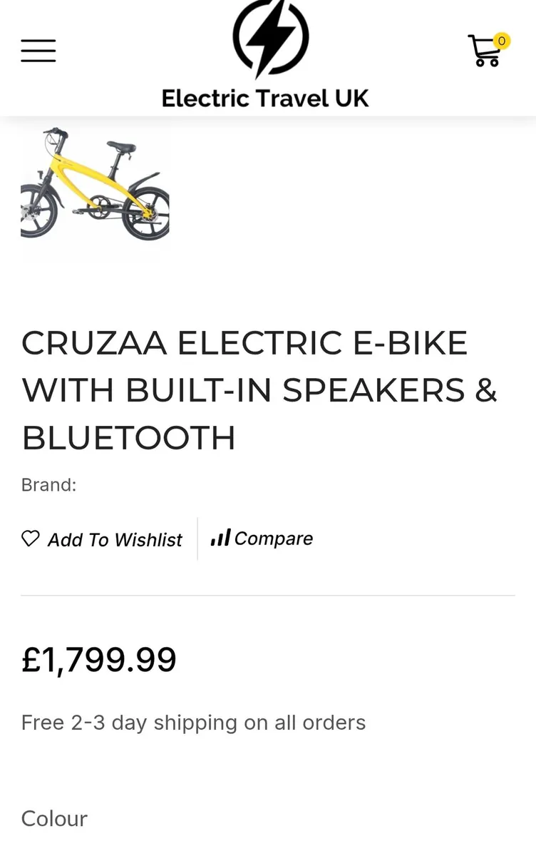 CRUZAA ELECTRIC E-BIKE WITH BUILT-IN SPEAKERS - Image 2